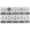 Image 2 : Lot of (10) 1982Mo Mexico Libertad Onza Silver Coins NGC MS66