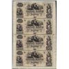 Image 1 : Uncut Sheet of 1800's $50 Canal Bank Obsolete Notes