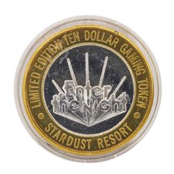 .999 Silver Stardust Resort Las Vegas, Nevada $10 Casino Limited Edition Gaming