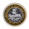 Image 1 : .999 Silver Harrahs Las Vegas, Nevada $10 Casino Limited Edition Gaming Token