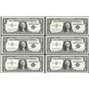 Image 1 : Lot of (6) 1957A $1 Silver Certificate Notes Uncirculated