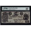Image 1 : 1840 $5 Mineral Point Bank Wisconsin Obsolete Note PMG Very Fine 25