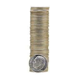 Roll of (50) 1959-D Brilliant Uncirculated Roosevelt Dimes