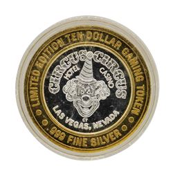 .999 Silver Circus Circus Hotel & Casino $10 Limited Edition Casino Gaming Token