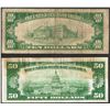 Image 2 : Lot of 1929 $10 & 50 Federal Reserve Bank Notes San Francisco