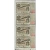 Image 1 : Uncut Sheet of (4) State of Louisiana Baby Bond Obsolete Notes