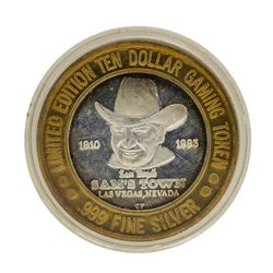 .999 Silver Sam's Town Las Vegas, NV $10 Casino Limited Edition Gaming Token