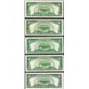 Image 2 : Lot of (5) 1928/A/B/C/D $5 Legal Tender Notes