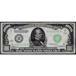 1934A $1,000 Federal Reserve Note St. Louis