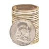 Image 1 : Roll of (20) Brilliant Uncirculated 1953-S Franklin Half Dollar Coins