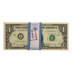 Pack of (100) Consecutive 1969C $1 Federal Reserve Notes San Francisco