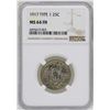 Image 1 : 1917 Type 1 Standing Liberty Quarter Coin NGC MS64FH