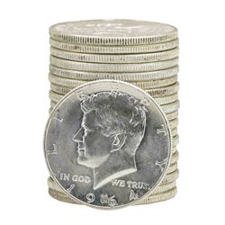 Roll of (20) 1964 Brilliant Uncirculated Kennedy Half Dollars