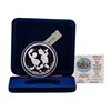 Image 1 : 1988 Rarities Mint Walt Disney Donald & Daisy 5 oz .999 Silver Coin w/Box & COA