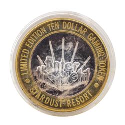 .999 Silver Stardust Resort Las Vegas, Nevada $10 Casino Limited Edition Gaming