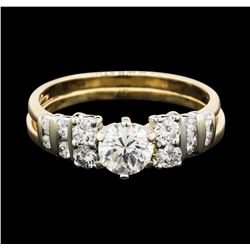 14KT Two Tone Gold 1.21 ctw Diamond Ring