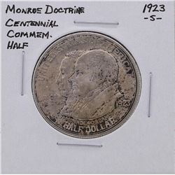 1923-S Monroe Doctrine Commemorative Half Dollar Silver Coin