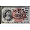 Image 1 : March 3, 1863 Ten Cents Fourth Issue Fractional Currency Note