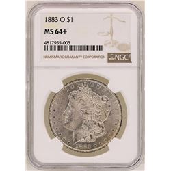 1883-O $1 Morgan Silver Dollar Coin NGC MS64+