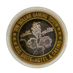 .999 Silver Rio Suite Hotel & Casino Las Vegas $10 Limited Edition Gaming Token
