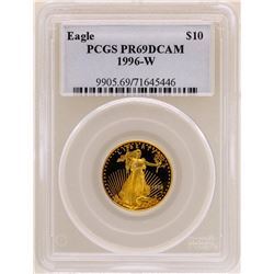 1996-W $10 American Gold Eagle Coin PCGS PR69DCAM