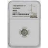 Image 1 : 1782 Germany Nurnberg Pfennig Coin NGC MS65