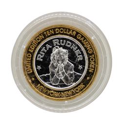 .999 Silver New York New York Casino Las Vegas $10 Limited Edition Gaming Token