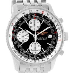 Breitling Navitimer II Stainless Steel Black Dial Mens Watch