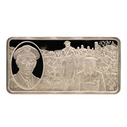 500 Grain Sterling Silver Franklin Mint 100 Greatest Americans Ingot