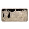 Image 1 : 500 Grain Sterling Silver Franklin Mint 100 Greatest Americans Ingot