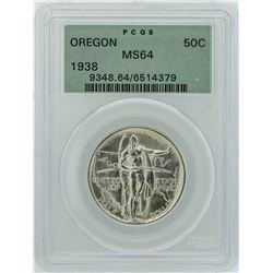 1936-S Oregon Trail Memorial Commemorative Half Dollar Coin PCGS MS64
