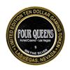 Image 2 : .999 Silver Four Queens Casino Hotel Las Vegas $10 Limited Edition Gaming Token