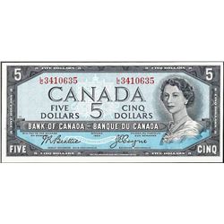 1954 $5 Bank of Canada Note