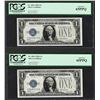 Image 1 : (2) Consecutive 1928A $1 Funnyback Silver Certificate Notes PCGS Gem New 65PPQ