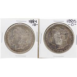 Lot of 1884-O & 1885-O $1 Morgan Silver Dollar Coins
