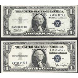 Lot of 1935A & 1935C $1 Silver Certificate Notes