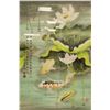 LI MEIYING Chinese Watercolor Lotus & Carps Dated