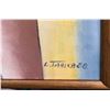 Image 2 : LYDIA TARICA Argentinian Oil on Canvas Abstract