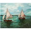 Image 1 : Canadian Oil on Canvas Ships Artist Signed