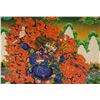 Image 3 : Print Thangka on Canvas Black Mahakala