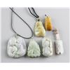 Image 1 : 6 Assorted Chinese Stone Carved Pendants