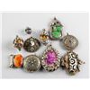 Image 1 : 10 Assorted Chinese Pendants of Various Gemstones