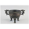 Image 1 : Chinese Bronze Tripod Dragon Ding Vessel with Mark