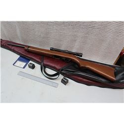 Ruger 22 Semi Automatic With Scope And Extra Magazine W/ Case