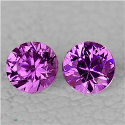 Natural Violet Pink Color Change Sapphire Pair Flawless