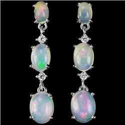 NATURAL AAA WHITE OPAL Earrings