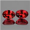 Image 1 : Natural AAA Red Ruby Pair 6x4 MM - VVS