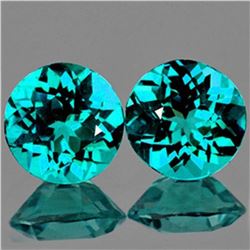 Natural Green Blue Apatite Pair 3.10 Carats - VVS