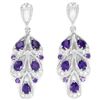 Image 1 : NATURAL AAA PURPLE AMETHYST Earrings