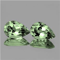 Natural Brilliant Green Amethyst Pair 15x10 MM - FL